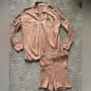 FP Beach orange coverup set